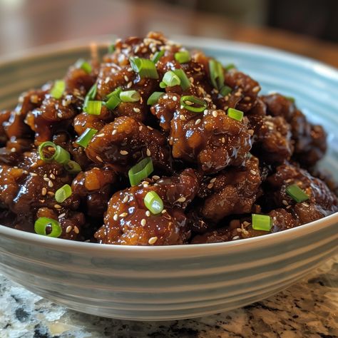 Indulge in a delectable culinary adventure with our Sweet and Sticky Crispy Beef recipe. This dish combines the irresistible crunch of... Sweet And Sticky Crispy Beef, Sticky Beef, Chinese Sticky Rice, Baked Potato Slices, Crispy Beef, Asian Beef, Honey And Soy Sauce, Asian Inspired Dishes, Fried Beef