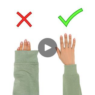 Great Idea how to fix sweater sleeves that are too long quickly! | Great Idea how to fix sweater sleeves that are too long quickly! | By Miarti - WiederverwendungFacebook How To Fix Sleeves That Are Too Big, Sweater Sleeves Too Long Hack, How To Shorten Sweatshirt Sleeves, Tshirt Hacks, Sew Simple, Big Sleeves, Sewing Elastic, Small Sewing, Sewing Doll Clothes