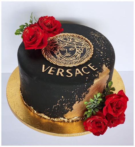 Versace Cake, 26 Birthday Cake, Queens Birthday Cake, Melon Cake, Cake For Boyfriend, 40th Birthday Cake, Vegan Cheese Recipes, Unique Birthday Cakes, Luxury Cake