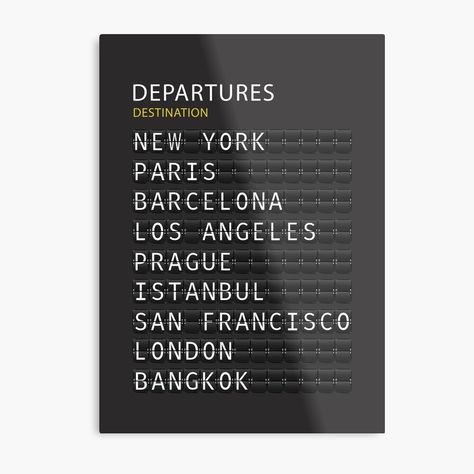 Departures Board, Typography Art Print, Scandinavian Wall Art, Scandinavian Print, Scandinavian Wall, Typography Prints, Posters Printable, Custom Artwork, Print Images