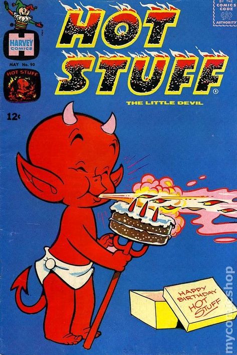 Hot Stuff The Little Devil, Harvey Comics, Red Devil, Cartoon Posters, 80s Cartoons, Picture Collage Wall, Arte Inspo, Comic Collection, Photo Wall Collage