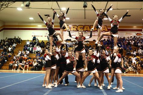 By Melea Walden Pep Squad Advisor JSerra’s Cheer and Song teams earned a handful of top awards this weekend during a regional competition at Arcadia High School. The honors early Saturday mor… Cheer Pyramids, Cheerleading Stunts, Cheerleading Pyramids, Cheer Football, Cheer Photography, Cheer Routines, Cheerleading Coaching, Varsity Cheer, School Cheer