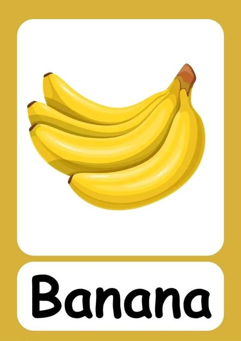 Fruits Flashcards For Kids, Toddler Color Learning, Fruits Flashcards, Company Of Heroes 2, Preschool English, Classroom Goals, Fruit Names, Instagram Branding Design, Company Of Heroes