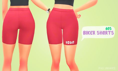 Biker Shorts. New mesh. 60.swatches. BGC. Download. Enjoy!!! Sims 4 Maxis Match Pants Cc, Sims 4 Maxis Match Shorts, Sims 4 Biker Shorts, Sims 4 Cc Pants Maxis Match, 60s Biker, Cc Clothes, Pelo Sims, The Sims 4 Packs, Sims 4 Children