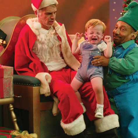 Bad Santa Costume, Ugly Christmas Outfit, Scary Santa, Creepy Santa, Billy Bob Thornton, John Ritter, Bernie Mac, Christmas Gift Games, Christmas Dress Up