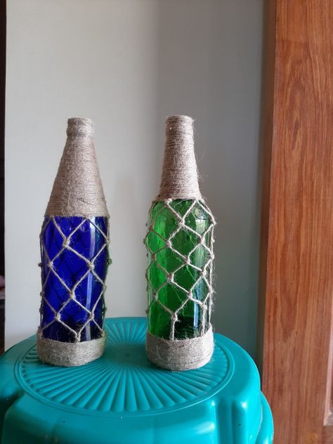 Diy Bottle Art, Pots Diy, Painted Pots Diy, German Quotes, Money Plant, Diy Bottle, Jute Rope, Craft Store, Painted Pots