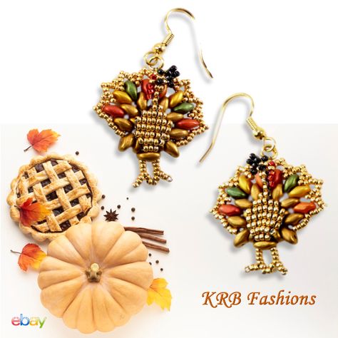 KRB Fashions - adding a little sparkle to your holidays

Handmade Seed Bead and SuperDuo Thanksgiving Turkey Earrings

For pierced ears, these handmade regal-looking, top-hatted seed bead turkeys offer just the right amount of levity for a Thanksgiving feast day. Each pair makes a perfect holiday gift for a friend, loved one or as a fun addition to your own accessory collection.

To learn more about these earrings, please visit:

https://www.ebay.com/itm/176679061327 Turkey Earrings, Thanksgiving Feast, Handmade Holiday, Thanksgiving Turkey, Pierced Ears, Make And Sell, Seed Bead, Ear Piercings, Seed Beads