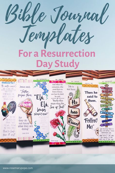 Easter Bible Journaling, Bible Journal Template, Free Bible Journaling Printables, Journal Printables Templates, Fancy Lettering, Easter Resurrection, Journaling Printables, Bible Study Template, Bible Journaling Printables