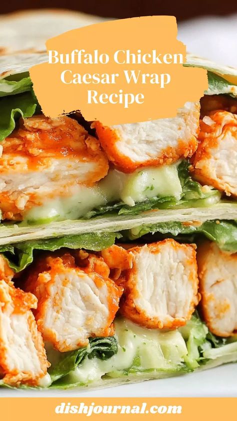 Buffalo Chicken Caesar Wrap Recipe – Dish Journal Chicken Caesar Wrap Recipe, Crispy Chicken Wraps, Caesar Wrap, P F Chang, Dried Red Chili Peppers, Chicken Caesar Wrap, Kung Pao Chicken Recipe, Colorful Carrots, Wrap Recipe