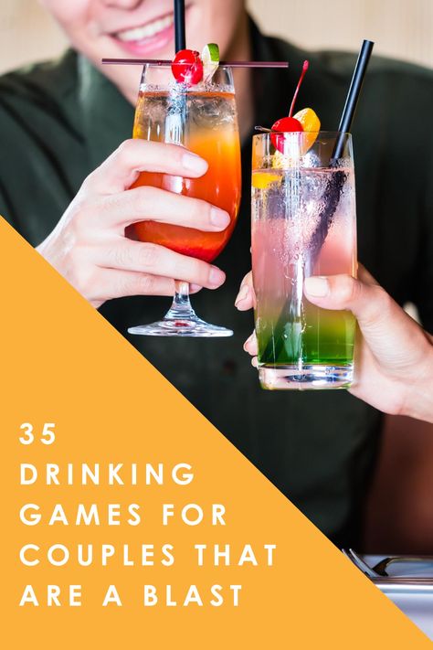 35 Drinking Games For Couples That Are A Blast - Fun Party Pop Drinking Games For 2 People, 2 Person Drinking Game, Couples Drinking Games For 2, Two Person Drinking Games, Couples Drinking Games, Fun Drinking Games For Couples, 2 Player Drinking Games, Drinking Game Questions, Drinking Games For Two