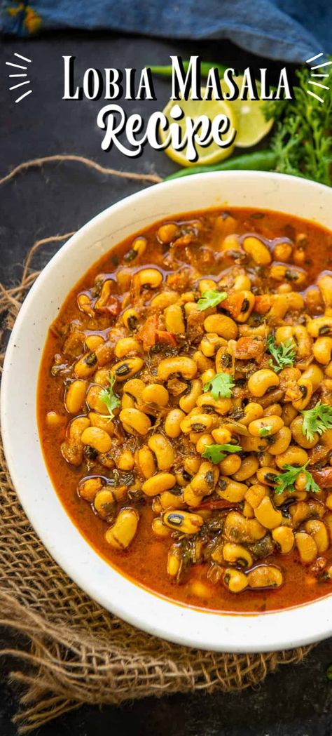 Beans Recipe Indian, Daal Recipe Indian, Indian Beans Recipe, Dhal Recipe, Black Eyed Beans, Indian Veg Recipes, Beans Curry, Tomato Gravy, Paratha Recipes