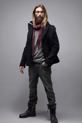 WINTER 2013 MEN Modern Viking Men, Medieval Things, Modern Viking, Book Men, Boho Fashion Winter, Bohemian Men, Bohemian Style Men, Mens Wedding Attire, Viking Men