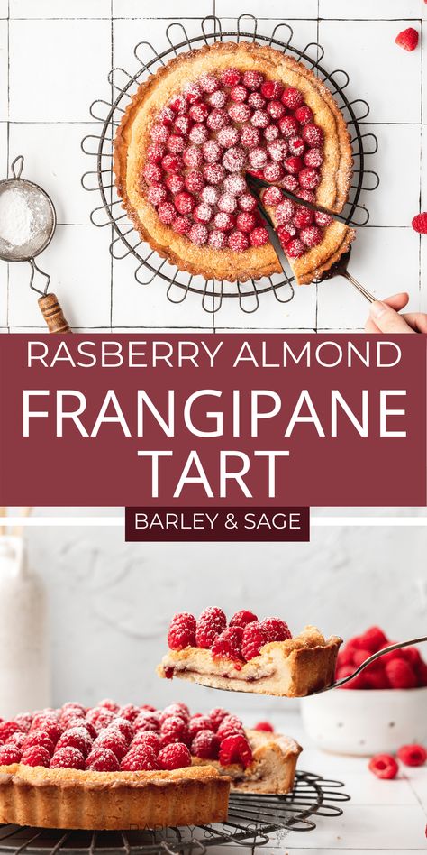 French Tart Recipes, Raspberry Almond Tart, Lemon Raspberry Cookies, Chocolate French Silk Pie, Frangipane Tart Recipe, Dessert French, Almond Tart Recipe, Summer Corn Chowder, Almond Frangipane