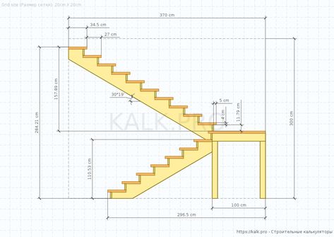 3D U-shaped staircase calculator (Half Landing 180° turn), Switchback stairs Stairs With A Landing, Stairs With Landing, U Shaped Stairs, Stair Dimensions, U Shaped Staircase, Standard Staircase, Staircase Landing, Step Treads, Building Stairs