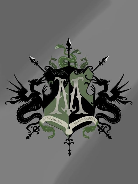 Draco Malfoy's family crest Malfoy Manor, Malfoy Family, Wizard Magic, Draco Malfoy Aesthetic, Slytherin Pride, Lucius Malfoy, Dark Witch, Hello Darling, Slytherin Aesthetic