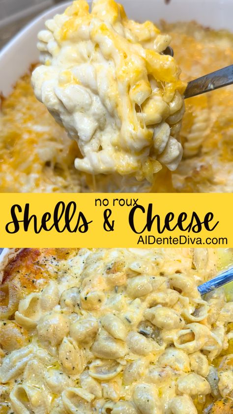 NO ROUX SHELLS AND CHEESE Shells And Cheese Recipe, Shells And Cheese, Big Mac Sauce Recipe, Mac Sauce Recipe, Cheese Homemade, Cheese Stuffed Shells, Burger Seasoning, Macaroni Recipes, Pasta Side Dishes