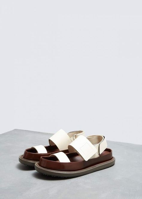 Marni Sandals, Leather Workshop, Shoe Show, Crazy Shoes, Sandals Summer, Sock Shoes, Black Sandals, Leather Sandals, Me Too Shoes