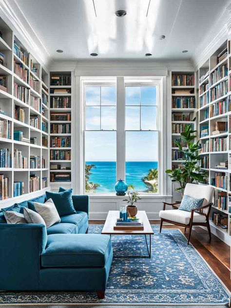 21+ Inspiring Ideas For Home Library Designs 26 Ideas For Home Library, Small Library Room, Small Home Library Ideas, Library Room Ideas, Library Design Ideas, Home Library Design Ideas, Dream Home Library, Home Library Rooms, Library Designs