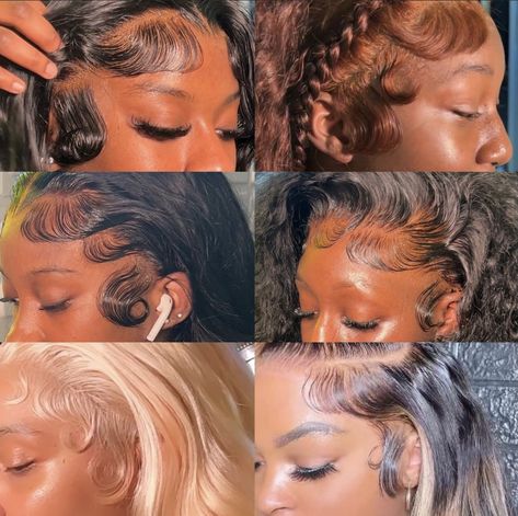 Dramatic Edges, Sleek Braided Ponytail, Frontal Wig Hairstyles, Quick Natural Hair Styles, Edges Hair, Cute Curly Hairstyles, Product Testing, Braided Ponytail Hairstyles, Braids With Curls