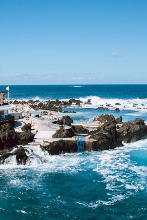 Dive into Nature's Infinity at Porto Moniz Saltwater Pools 🏊‍♂️🌊 Immerse yourself in the refreshing embrace of Madeira's natural aquatic wonders. Discover the perfect blend of relaxation and adventure by the sea. 🌴☀️ #PortoMonizPools #MadeiraParadise #SaltwaterSwimming #NatureGetaway Porto Moniz, Blue Lagoon Iceland, Natural Swimming Pools, Natural Pool, England And Scotland, Saltwater Pool, Travel Goals, Hello Summer, Dream Destinations