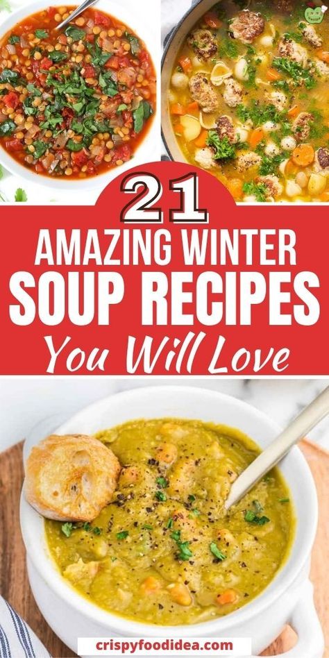 Best Winter Soup Recipes, Easy Winter Soup Recipes, Easy Winter Soups, Best Winter Soups, Spring Soup Recipes, Winter Soup Recipes, Creamy Broccoli Cheddar Soup, Easy Winter Recipes, Warm Soup Recipes