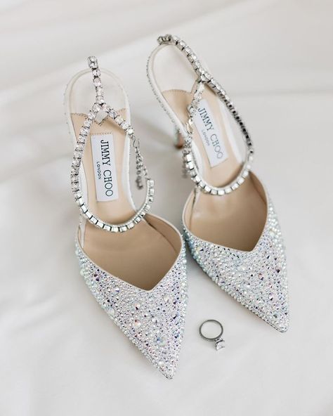 Sparkly wedding shoes