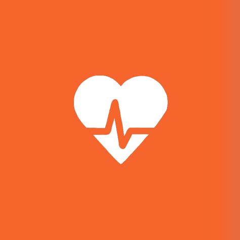 Health Icon, Orange Icons:), Orange Aesthetic, Ios App Icon Design, Messenger Logo, App Covers, Ios App Icon, App Icon Design, Phone Themes