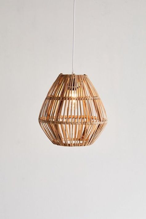 Design to Try | A Bamboo Interior — Rose & Ivy Light Shades Ceiling, Ceiling Lights Bedroom, Woven Pendant Light, Blitz Design, Bedroom Pendant, Pendant Lighting Bedroom, Rustic Pendant Lighting, Young House Love, Pendant Light Shades