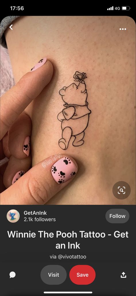 Piglet Tattoo, Winnie The Pooh Tattoo, Pooh Tattoo, Nose Tattoo, Winnie The Pooh Tattoos, Charm Tattoo, Tattoo Catalog, Small Matching Tattoos, Mouse Tattoos