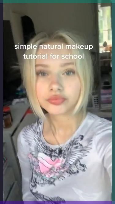 Simple Natural Makeup Tutorial for School - my school makeup look 🏫 #naturalmakeup #schoolhacks #backtoschool #makeup #highschool #tutorial video credits: avcoprint