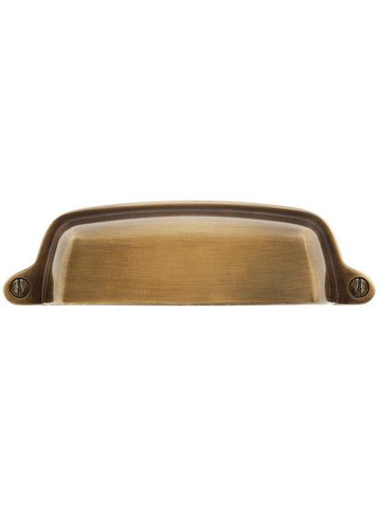 Forged Solid Brass for Crisp DetailExclusive Antique-By-Hand FinishAuthentic Reproduction of Classic StyleEasy Surface-Mount InstallationA crisp, tapered profile makes this handy Tapered Bin Pull (4-Inch Center-to-Center) a great choice for modern interiors with a hint of classic style. Made of solid brass, this durable accent is ideal for vintage furniture, or kitchen and bath cabinets. The hand-applied antique finish is not lacquered and will continue to age gracefully, developing highlights Closet Laundry Room Ideas, Walnut House, Unit Kitchen, Closet Laundry Room, Handmade Cabinets, Bungalow Kitchen, Oyster House, Closet Laundry, Brass Patina