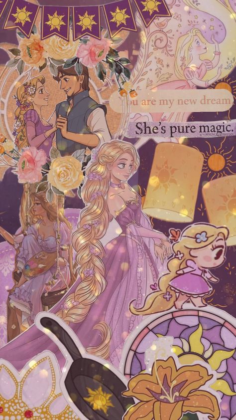 #tangled Cute Disney Wallpaper Tangled, Tangled Hoco, Tangled Rapunzel Aesthetic, Tangled Background, Disney Princesses Aesthetic, Wallpaper Rapunzel, Rapunzel Lockscreen, Tangled Aesthetic, Tangled Flower