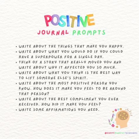 Increase positive thinking by utilizing these journal prompts Positivity Journaling, Positive Journal Prompts, Positive Journaling, Diary Prompts, Future Therapist, Positive Journal, Positivity Journal, Affirmations Confidence, Creating A Bullet Journal