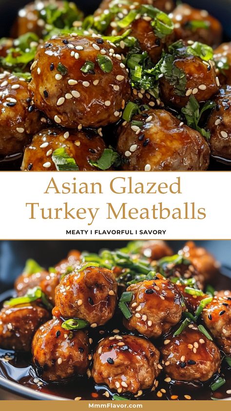 These Asian Glazed Turkey Meatballs bring a delightful twist to mealtime! With a perfect blend of ginger, garlic, and soy sauce, each bite is bursting with flavor. Perfect for appetizers, dinner, or meal prep, this recipe is both simple and satisfying. Save this pin to try the recipe for your next family gathering or cozy night in! Glazed Turkey Meatballs, Turkey Meatballs Recipe, Glazed Turkey, Ground Turkey Meatballs, Turkey Meatball Recipe, Turkey Glaze, Meatballs Recipe, Turkey Meatballs, Meatball Recipes