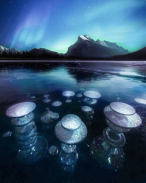 Methane Gas, Vermillion Lakes, The Night, Photo Awards, Earth From Space, Banff National Park, Natural Phenomena, Canon Photography, Album Photo