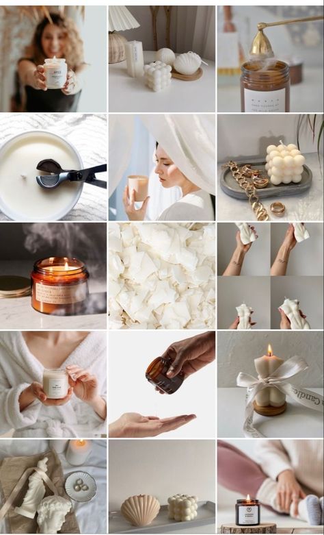 Candle Instagram Feed, Vela Aesthetic, Interior Organic, Social Media Illustration, Fire Decor, Spa Candles, Coconut Soy Wax Candles, Candle Photography Ideas, Candles With Jewelry Inside