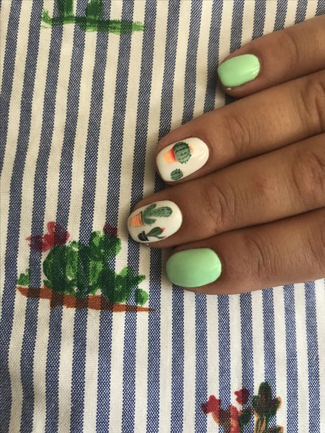 Cactus Nails, Nails Summer Nails, Nails Summer, Nail Design, Summer Nails, Sugar Cookie, Cactus, Nail Designs, Enamel Pins