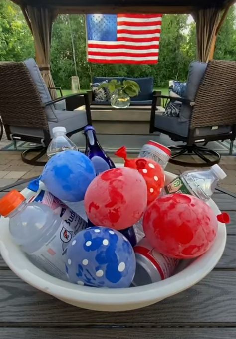 ♥ 4th July Food, Patriotic Food, 4th July Crafts, Lake Food Ideas Summer, 4th Of July Desserts, Food Ideas Summer, Lake Food Ideas, Fourth Of July Food, Fourth Of July Decor