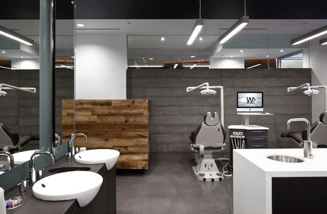 Walt Orthodontics - JoeArchitect Orthodontic Office Design, Ortho Office, Orthodontic Office, Waiting Room Design, Dentist Office Design, Pediatric Dental Office, Dental Office Design Interiors, Fake Wood, Dental Office Decor