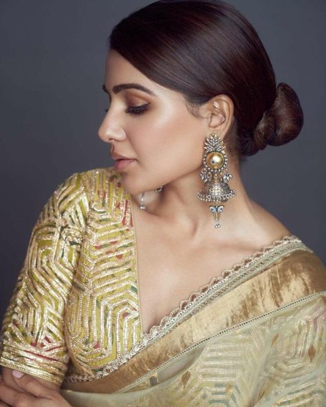 Archana Jaju, Hand Painted Saree, Painted Saree, Samantha Ruth Prabhu, Samantha Ruth, Samantha Photos, Hand Painted Sarees, Glam Photoshoot, Saree Photoshoot