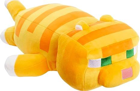 Amazon.com: Mattel Minecraft Plush Cat 12-inch Stuffed Animal Figure, Floppy Soft Doll Inspired by Video Game Character, Collectible Toy : Toys & Games Minecraft Plush, Minecraft Video Games, Video Game Character, Brand Character, Cat Model, Cat Plush, Video Game Characters, Soft Dolls, Animal Figures