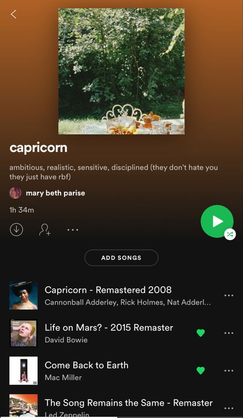 Capricorn Playlist, Spotify Playlist Names Metal, Midnight Songs Playlist, Witch Playlist Spotify, Folk Spotify Playlist, Cannonball Adderley, Playlist Ideas, Mac Miller, Life On Mars