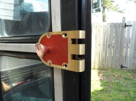 Skoolie.net • View topic - Deadbolt on front door? Skoolie Door Lock, Skoolie Front Door, Bus Makeover, Skoolie Ideas, Bus Remodel, Bus Rv Conversion, Rv Conversion, Travel Bus, School Bus Camper