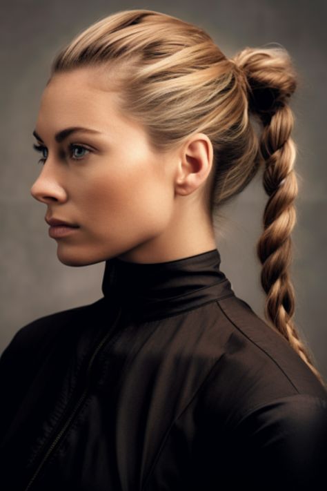 A rope twist ponytail is a twist on the traditional high pony. It’s a simple and cute rope braid ponytail that adds sophistication to your everyday look. Click here to check out more easy hairstyles for long hair that look fab. Rope Twist Ponytail, Chic Ponytail, Boho Waves, Pony Hairstyles, Braid Ponytail, High Pony, Elegant Bun, Rope Hair, Twist Ponytail