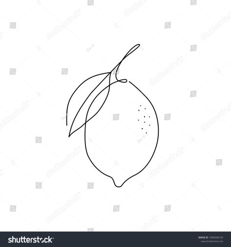 Lemon Line Art, Simple Lemon Tattoo, Tiny Lemon Tattoo, Lemon Tattoo Minimalist, Small Lemon Tattoo, Lemon Line Drawing, Lemon Outline, Euro Tattoo, Lemon Vector