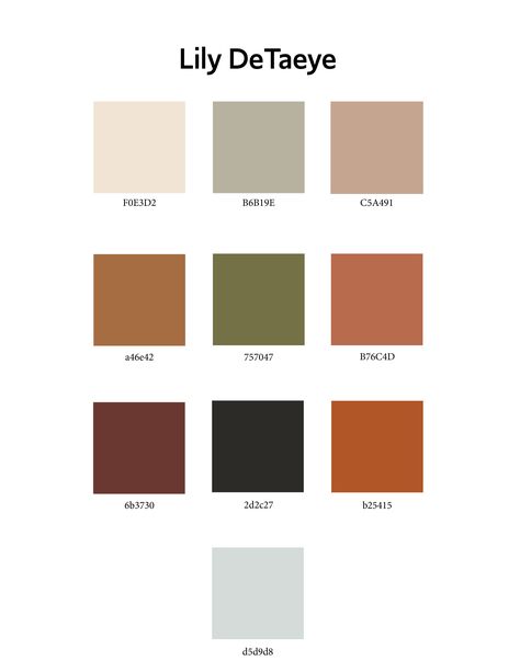 This is a suggestive color palette, feel free to go outside of it! Lily likes muted/earthy colors and her favorites are maroon, navy and army green. Dark Green And Terracotta Bathroom, Colours That Go With Army Green, Rust Olive Color Palette, Army Green Color Scheme, Navy Olive Rust Color Palette, Rust And Black Color Palette, Green And Maroon Color Palette, Walnut And Green Color Palette, Colors That Go With Army Green