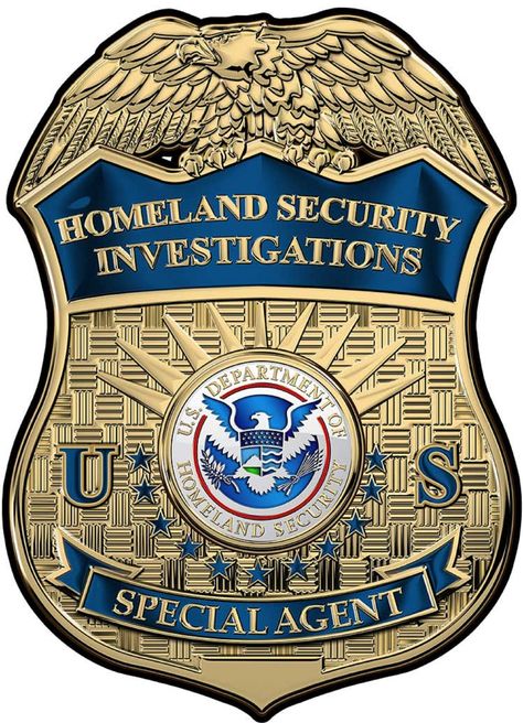 "Homeland Security Investigations Special Agent Badge All Metal Sign. 13 x 18\" (Blank No Number)   This custom metal shape is hand made in the USA using heavy gauge American steel and a process known as sublimation, where the image is baked into a powder coating for a durable and long lasting finish. This custom metal shape is drilled and riveted for easy hanging. We do not stock signs as that would be too costly to store, we begin the process of making your sign or clock after your order is confirmed!  Our sublimation process takes approximately 7 - 30 business days to complete." America Flag Wallpaper, Fire Badge, Law Enforcement Badges, Special Force Group, City Comic, Police Life, Special Agent, Us Marine Corps, Branding Ideas