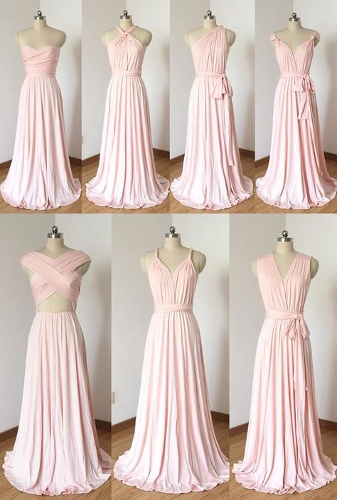 image 0 Wedding Dress Empire, Infinity Dress Styles, Vestido Convertible, Infinity Dress Bridesmaid, Blush Pink Bridesmaids, Blush Pink Bridesmaid Dresses, Convertible Bridesmaid Dress, Blush Bridesmaid Dresses, 파티 드레스