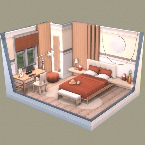 Sim4 Bedroom Ideas, Sims 3 Bedroom Ideas, Sims 4 Bedrooms Ideas, Sims Parents Bedroom, Sims Room Design, Sims 4 Bedroom Ideas Aesthetic, Sims Room Inspiration, Sims 4 Interior Design Ideas Bedroom, Sims 4 Room Decor Ideas