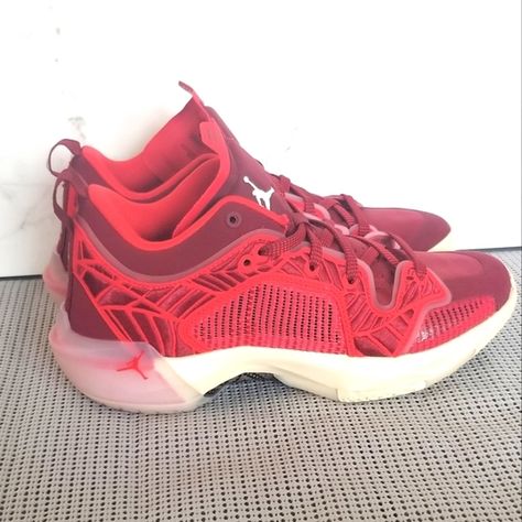 Nike Air Jordan 37 Women's Red Low Lift Up Running Athletic Shoes Size 9 Jordan 37, Red Style, Red Fashion, Nike Air Jordan, Lady In Red, Air Jordan, Nike Shoes, Air Jordans, Athletic Shoes